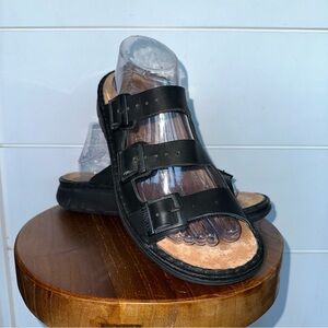 Finn Comfort Black Women's Barbados Sandals Size 41
